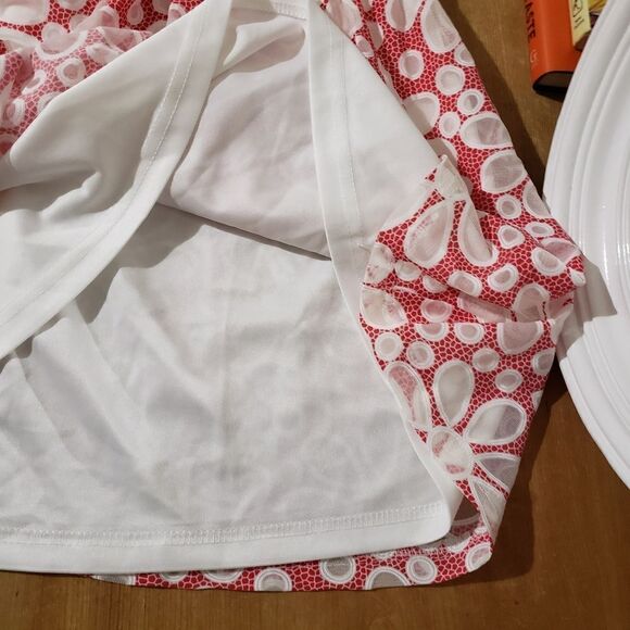 Romeo & Juliet Couture NWT Coral White Floral Skater Mini Skirt Lined - Picture 8 of 9